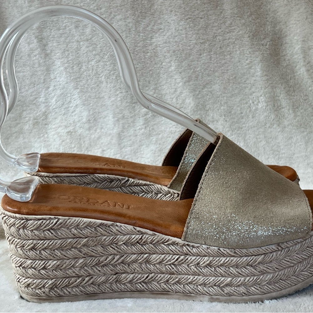 Cordani Women's Glitter Wedge Sandals 6.5